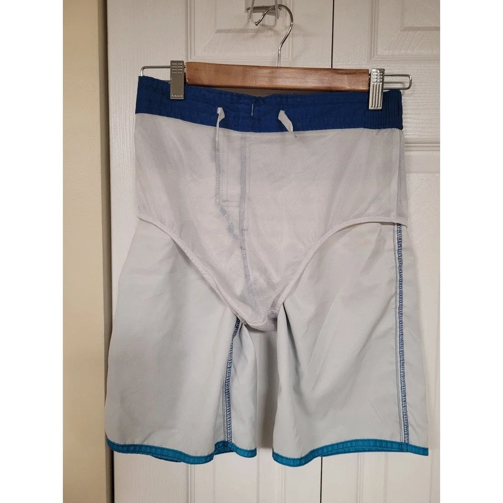 Old Navy Boys Blue Ombre‎ Striped Swim Trunks/Board Shorts Size XL 14-16